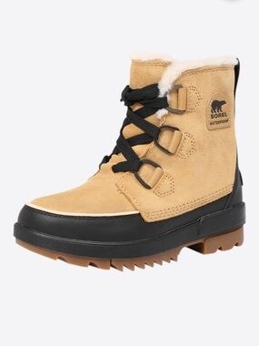 Sorel Torino Tan and Black Insulated Waterproof Winter Boot